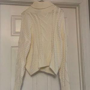 white turtleneck sweater